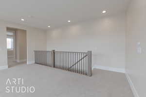 View of carpeted second living room