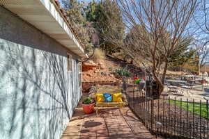 Deck featuring a patio