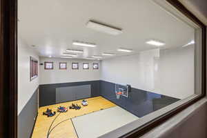 View of basketball court