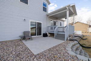 Covered Deck and Patio area