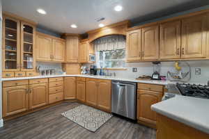 Large kitchen with plenty of cabinets for storage