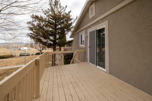 View of Split Mountain from deck