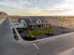 View of front of house with a mountain view