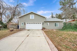 Front facade featuring a garage