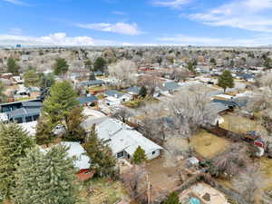 Birds eye view of property