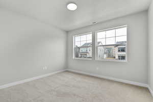 View of carpeted empty room