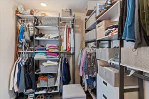 View of spacious closet