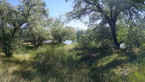 View of landscape with a water view