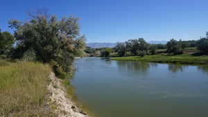 Water view featuring a mountain view