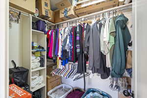 View of spacious closet