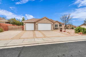 View of front of house featuring a garage