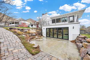 Backyard raised deck/balcony