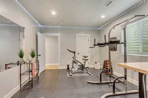 View of workout room