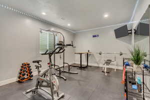 View of workout area