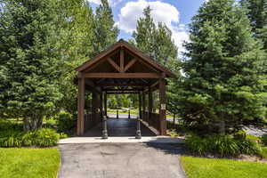 View of home's community featuring a gazebo