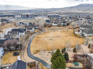 Bird's eye view featuring a mountain view