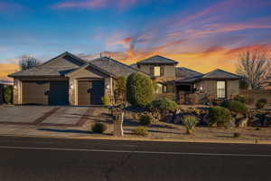 View of front of house featuring a garage