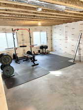 View of workout area