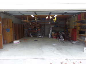 Extra Large Garage with Workshop Area