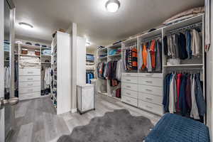 Custom built-in cabinetry in closet