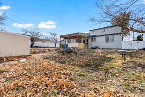 View of rear view of property