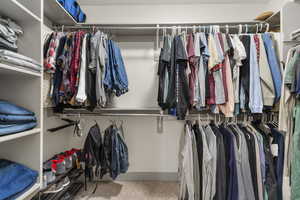 View of spacious closet