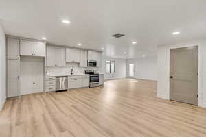 Basement Great Room and Kitchen