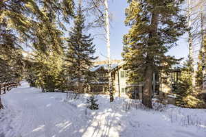 View of snow covered exterior