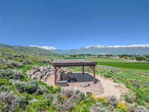 Property view of mountains featuring a rural view