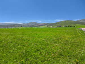 View of mountain feature with a rural view