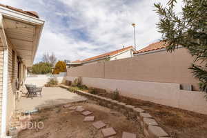 View of yard featuring a patio