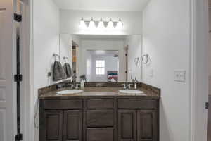 Bathroom featuring vanity