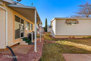 View of yard featuring a patio