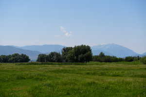 View of mountain feature with a rural view