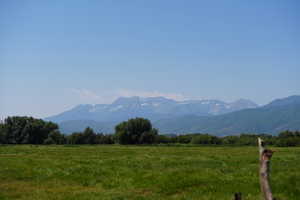 Mountain view featuring a rural view