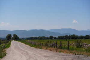 View of mountain feature with a rural view