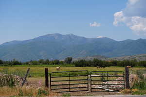 Property view of mountains featuring a rural view