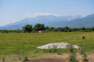 View of mountain feature with a rural view