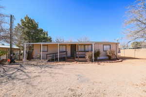 View of back of property