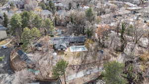 Birds eye view of property