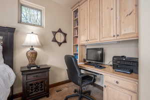 View of carpeted office space