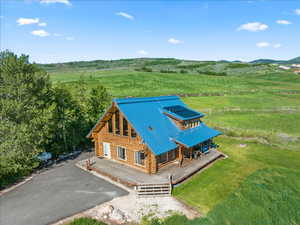 Bird's eye view featuring a rural view