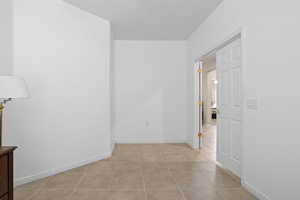 View of tiled empty room