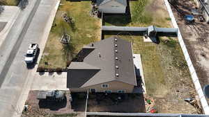 Birds eye view of property
