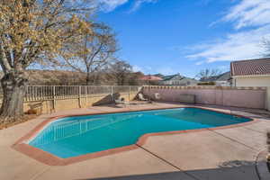 View of pool with a patio area