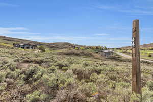 View of mountain feature with a rural view