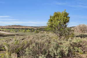 Property view of mountains with a rural view