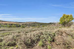 Mountain view featuring a rural view