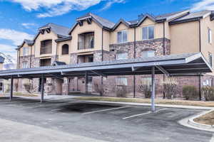 View of car parking with a carport