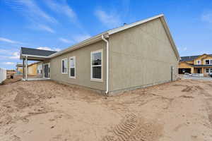 View of back of property. LANDSCAPING COMING.